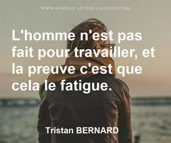 Citation de Tristan BERNARD