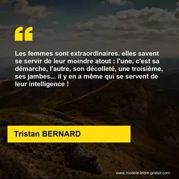 Citation Tristan BERNARD
