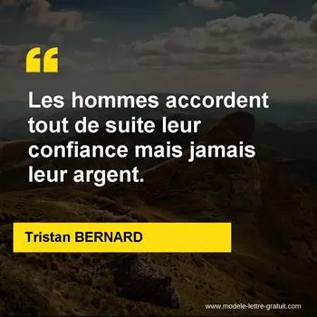 Citation Tristan BERNARD
