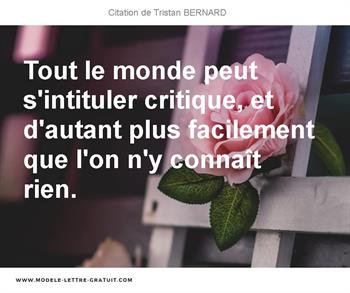 Citations Tristan BERNARD