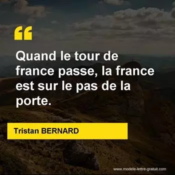 Citation Tristan BERNARD