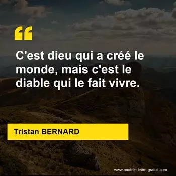 Citation Tristan BERNARD