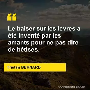 Citation Tristan BERNARD