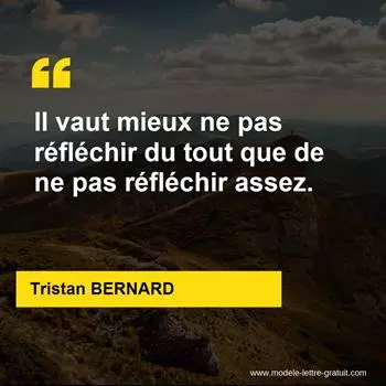 Citation Tristan BERNARD