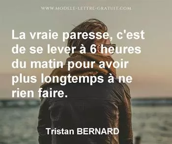 Citation de Tristan BERNARD