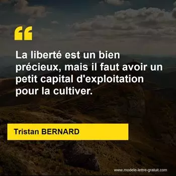 Citation Tristan BERNARD