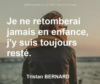 Citation de Tristan BERNARD