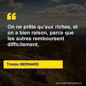 Citation Tristan BERNARD