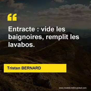 Citation Tristan BERNARD