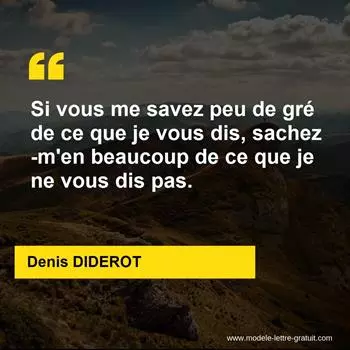 Citation Denis DIDEROT