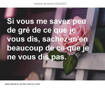 Citations Denis DIDEROT