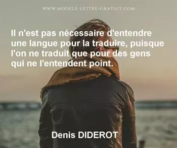 Citation de Denis DIDEROT