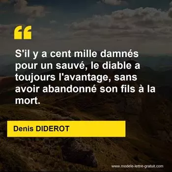 Citation Denis DIDEROT