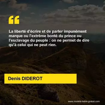 Citation Denis DIDEROT