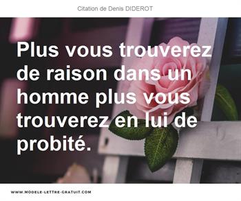 Citations Denis DIDEROT