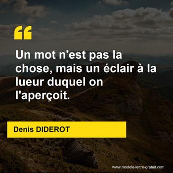 Citations Denis DIDEROT