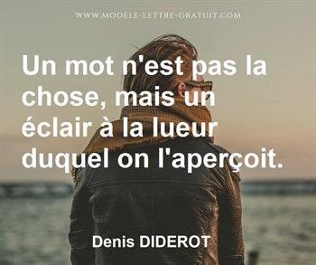 Citation de Denis DIDEROT