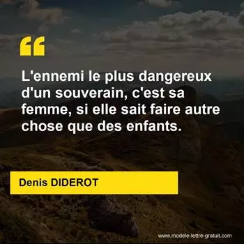 Citation Denis DIDEROT