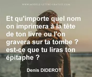 Citation de Denis DIDEROT