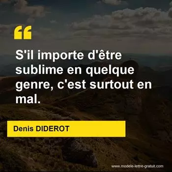 Citation Denis DIDEROT