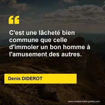 Citation Denis DIDEROT