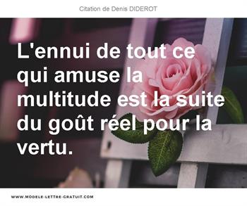 Citations Denis DIDEROT