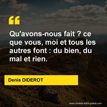 Citation de Denis DIDEROT