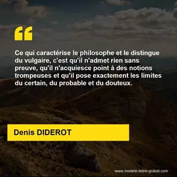 Citation Denis DIDEROT