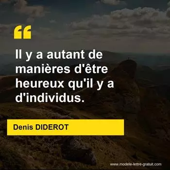 Citation Denis DIDEROT