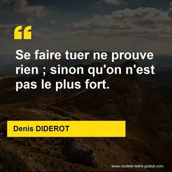 Citation Denis DIDEROT