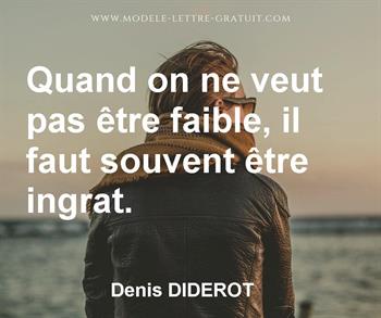 Citation de Denis DIDEROT