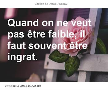 Citations Denis DIDEROT