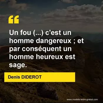 Citation Denis DIDEROT