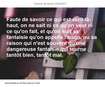Citations Denis DIDEROT