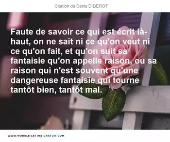 Citations Denis DIDEROT