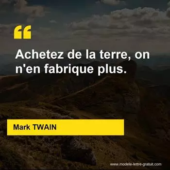 Citation Mark TWAIN