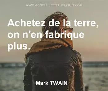 Citation de Mark TWAIN
