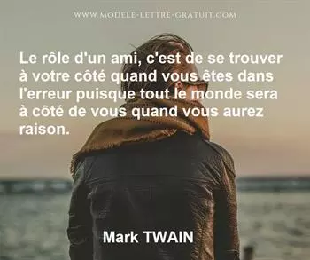 Citation de Mark TWAIN