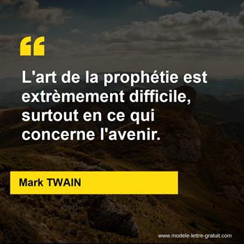 Citation de Mark TWAIN