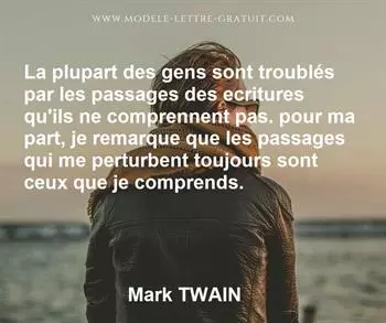 Citation de Mark TWAIN