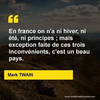 Citation Mark TWAIN