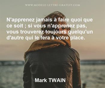 Citation de Mark TWAIN