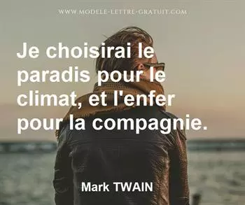 Citation de Mark TWAIN