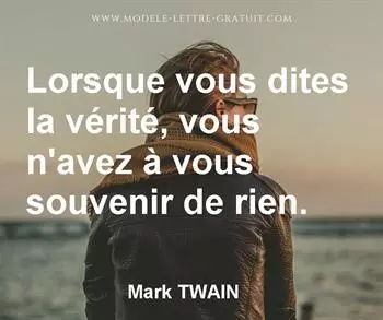 Citation de Mark TWAIN