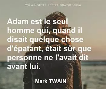 Citation de Mark TWAIN