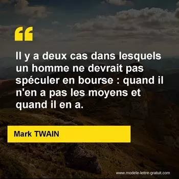 Citation Mark TWAIN