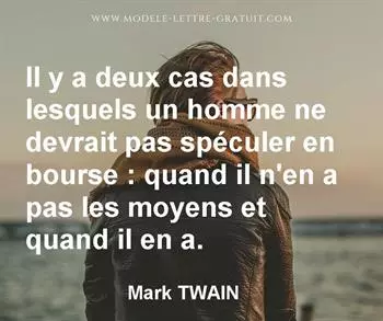 Citation de Mark TWAIN