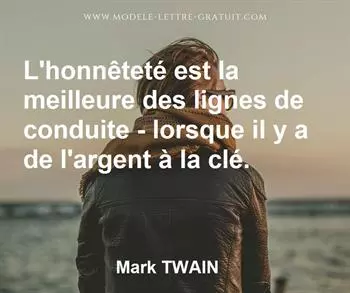 Citation de Mark TWAIN