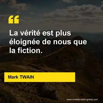 Citation Mark TWAIN