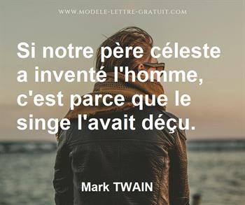 Citation de Mark TWAIN